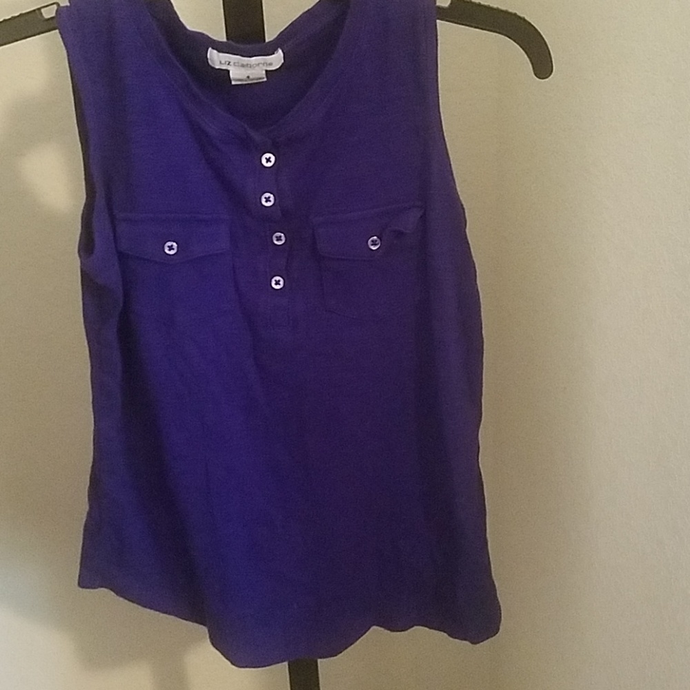 Liz Claiborne indigo tank top